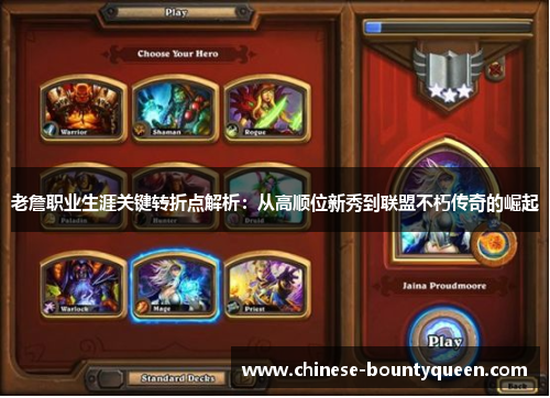 老詹职业生涯关键转折点解析：从高顺位新秀到联盟不朽传奇的崛起